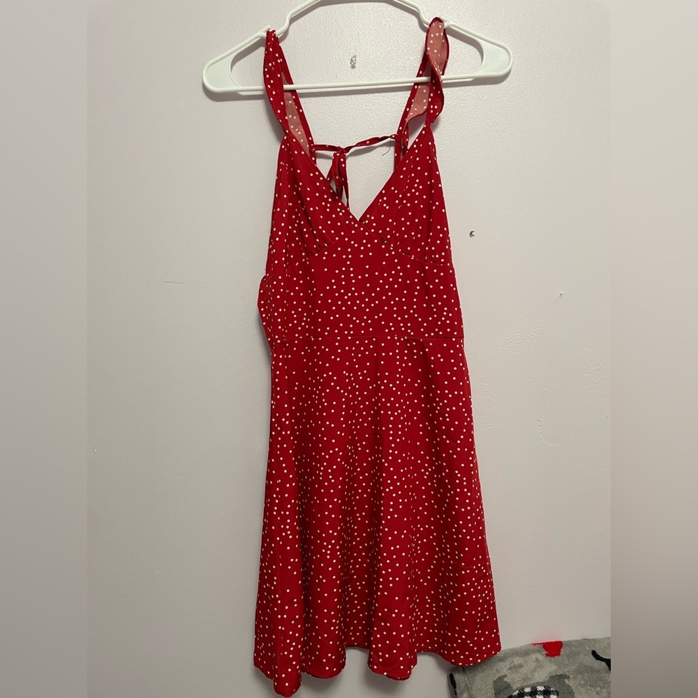 Red Polka Dot Mini Dress